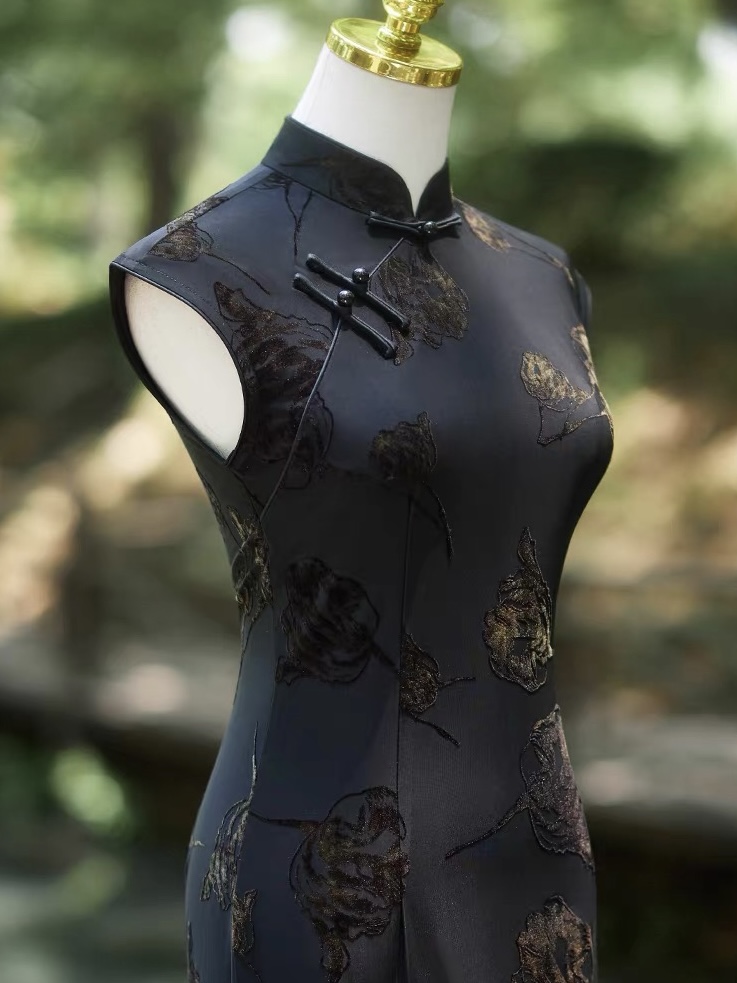 Ci Di Jacquard Sleeveless  Cheognsam