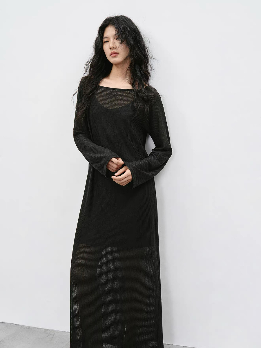 Kate Two Piece Set-Inner Cami & Sheer Dress