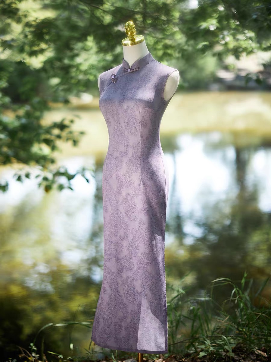 Ci Jia Floral Sleeveless Cheongsam