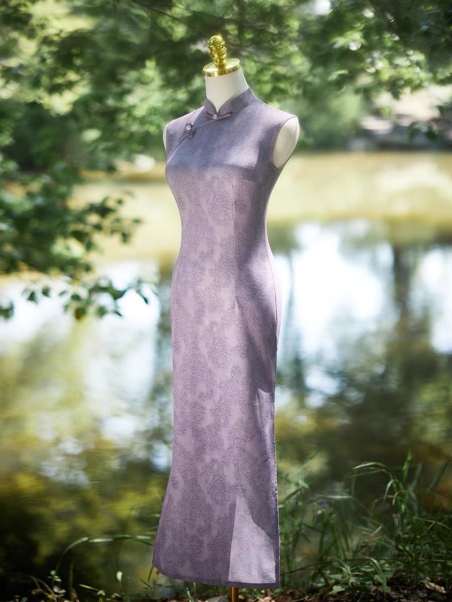 Ci Jia Floral Sleeveless Cheongsam