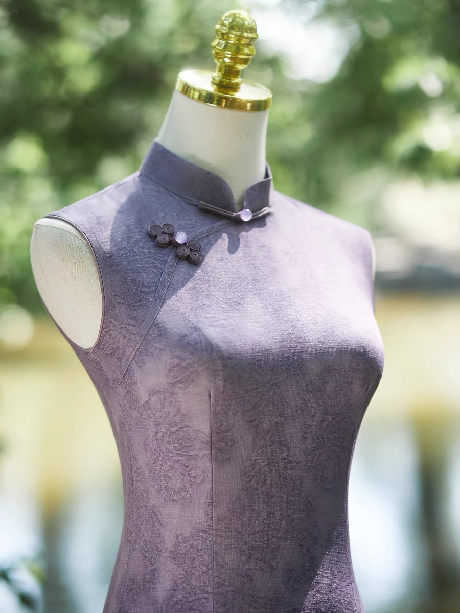 Ci Jia Floral Sleeveless Cheongsam