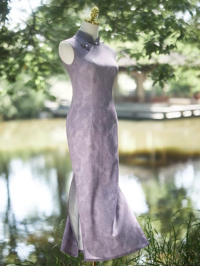 Ci Jia Floral Sleeveless Cheongsam