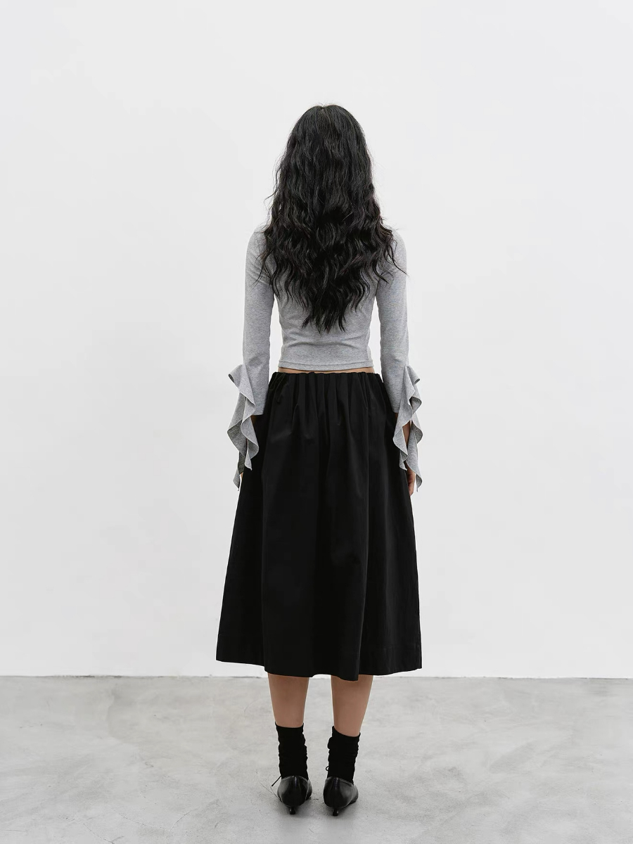 Katty Soft Flare Sleeve Top