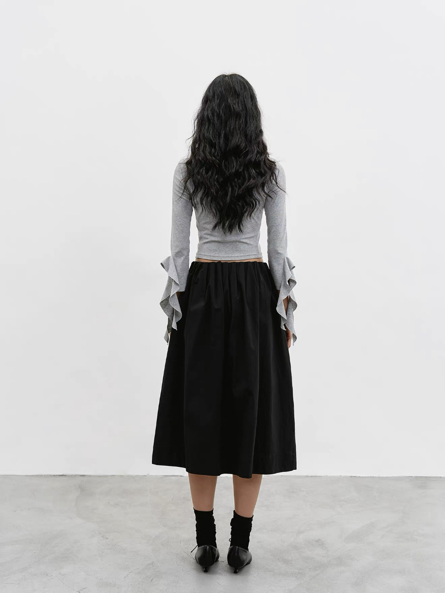 Katty Soft Flare Sleeve Top