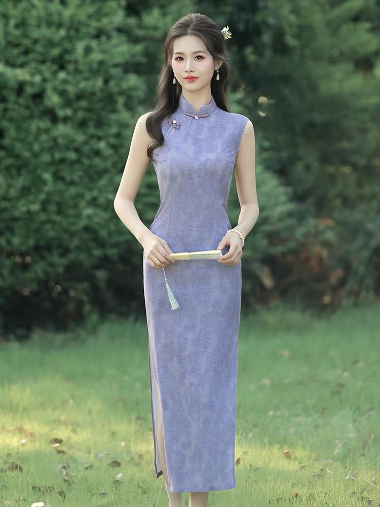 Ci Jia Floral Sleeveless Cheongsam