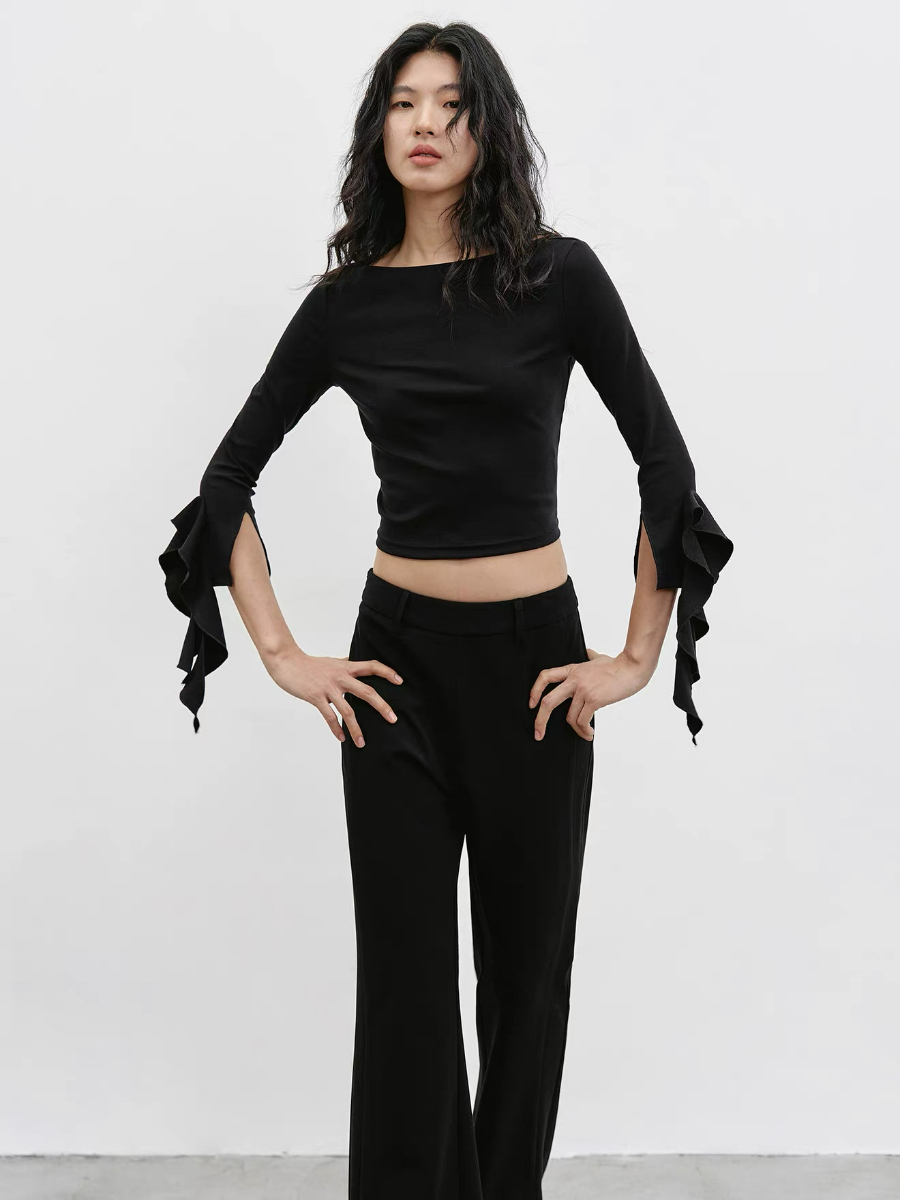Katty Soft Flare Sleeve Top