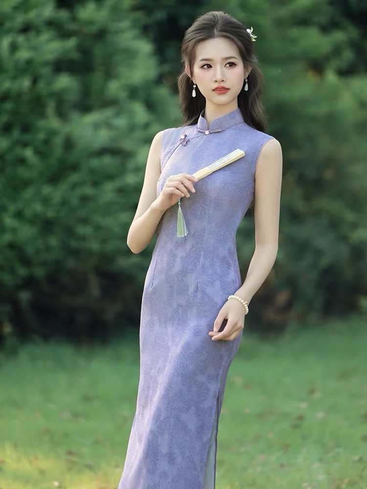 Ci Jia Floral Sleeveless Cheongsam