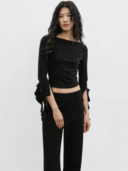 Katty Soft Flare Sleeve Top