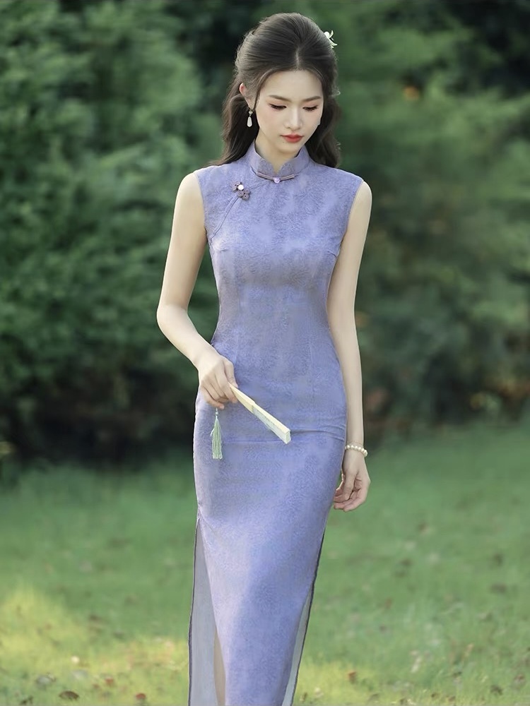 Ci Jia Floral Sleeveless Cheongsam