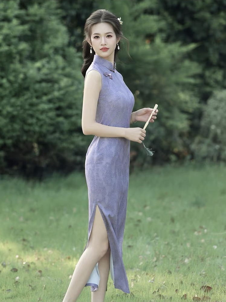 Ci Jia Floral Sleeveless Cheongsam