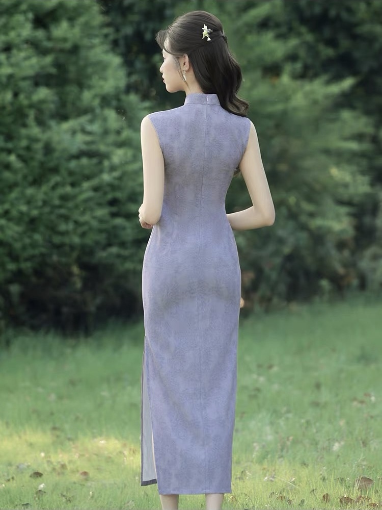 Ci Jia Floral Sleeveless Cheongsam