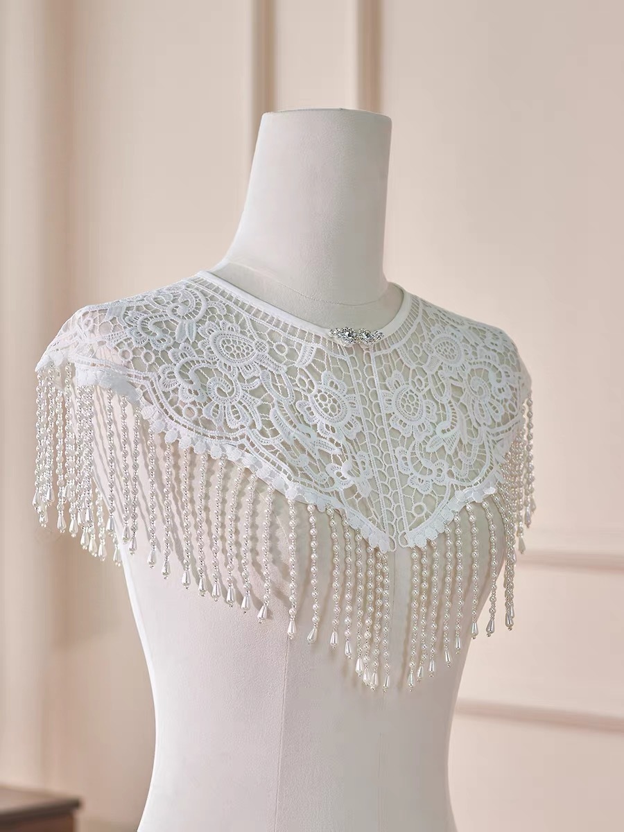 Ci Ju Pearly Lace Shawl