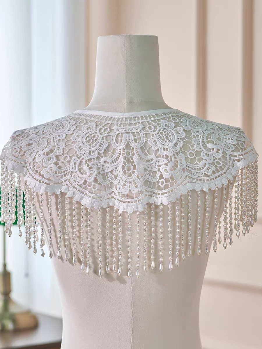 Ci Ju Pearly Lace Shawl