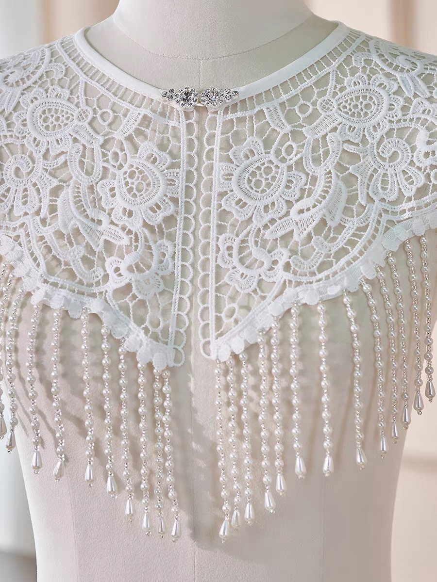 Ci Ju Pearly Lace Shawl