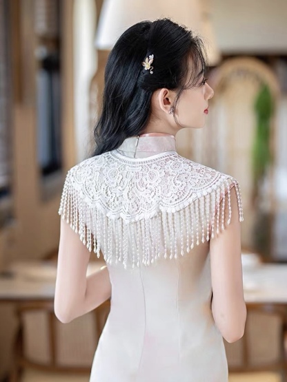 Ci Ju Pearly Lace Shawl