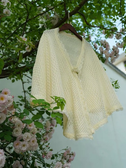 Ci Juan Crochet Cape Shawl