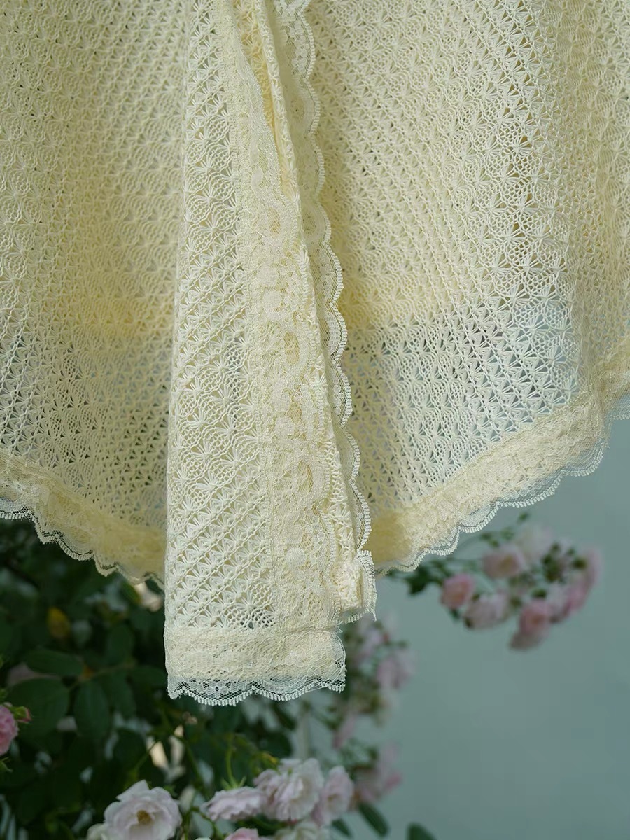 Ci Juan Crochet Cape Shawl