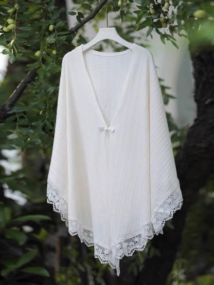 Ci Ke Knit Cape Shawl