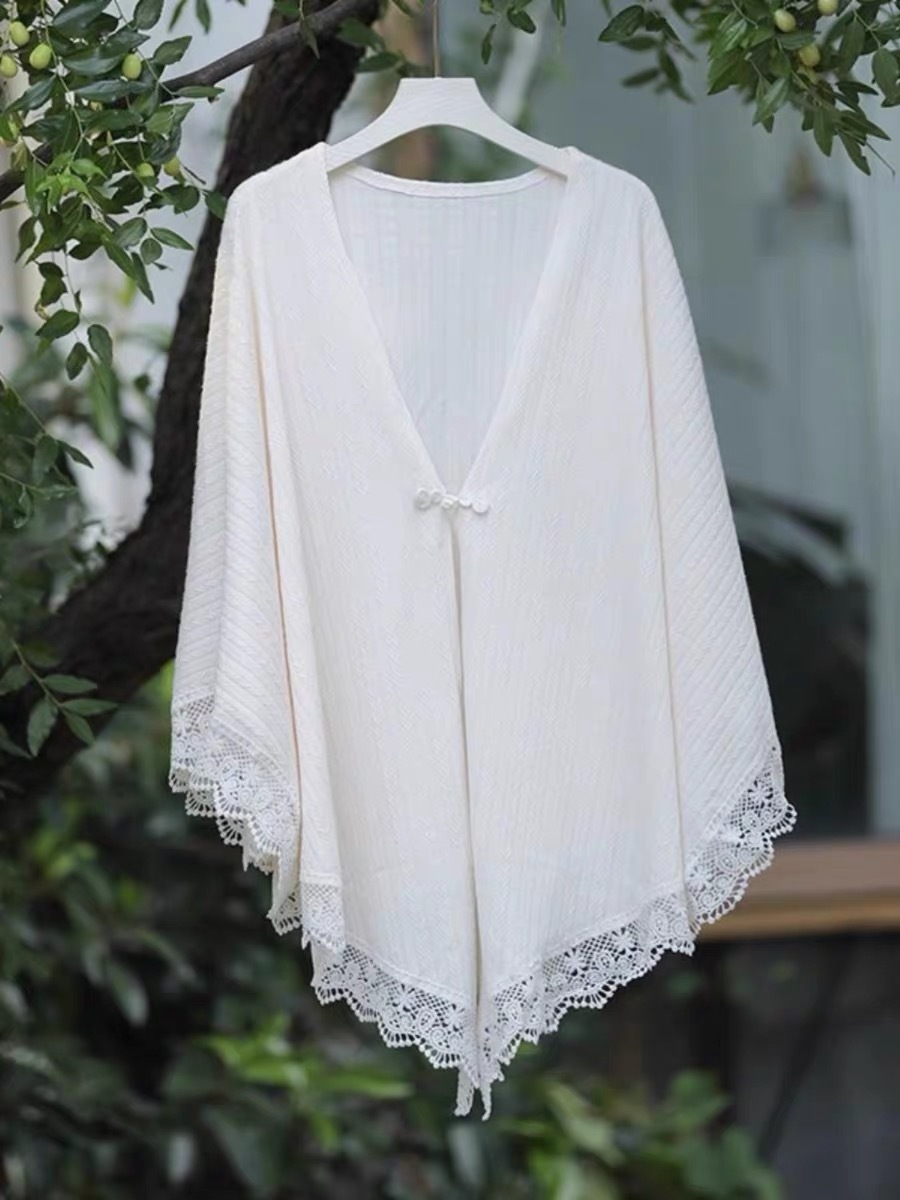 Ci Ke Knit Cape Shawl