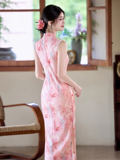 Ci Leng Floral Cheongsam