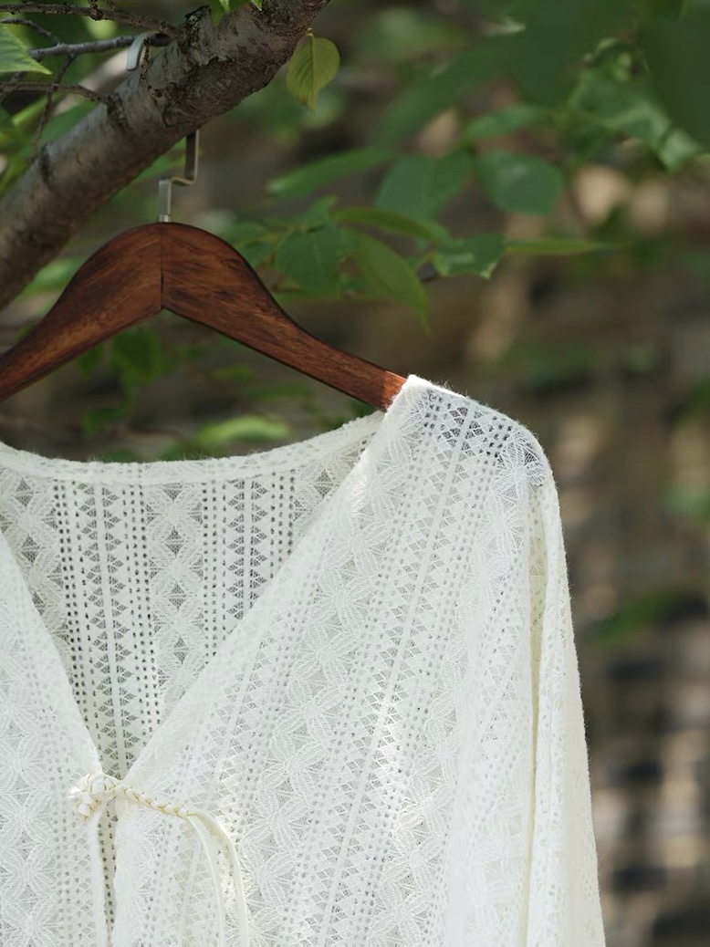 Ci Man Crochet Cardigan with Tassels