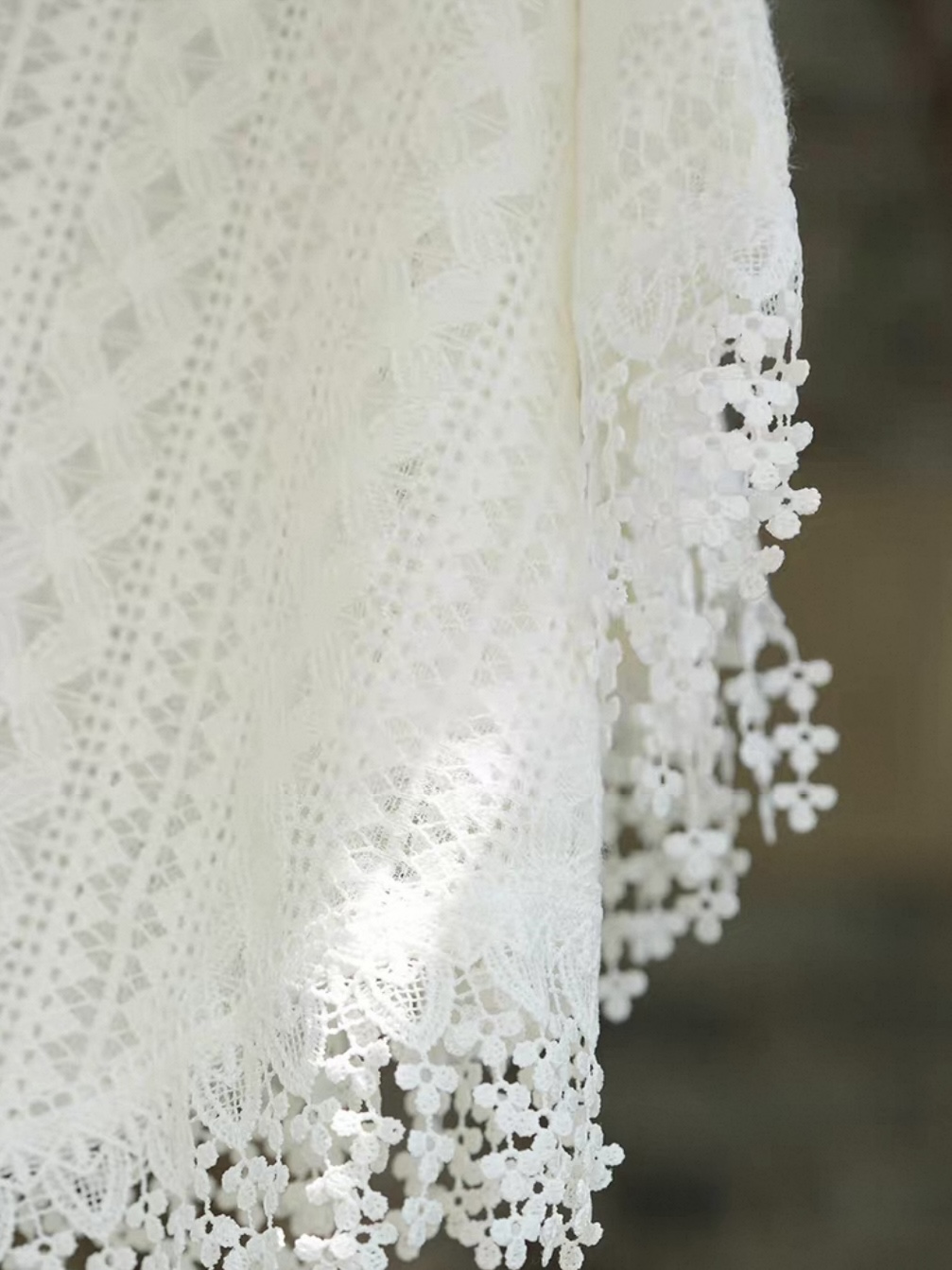 Ci Man Crochet Cardigan with Tassels