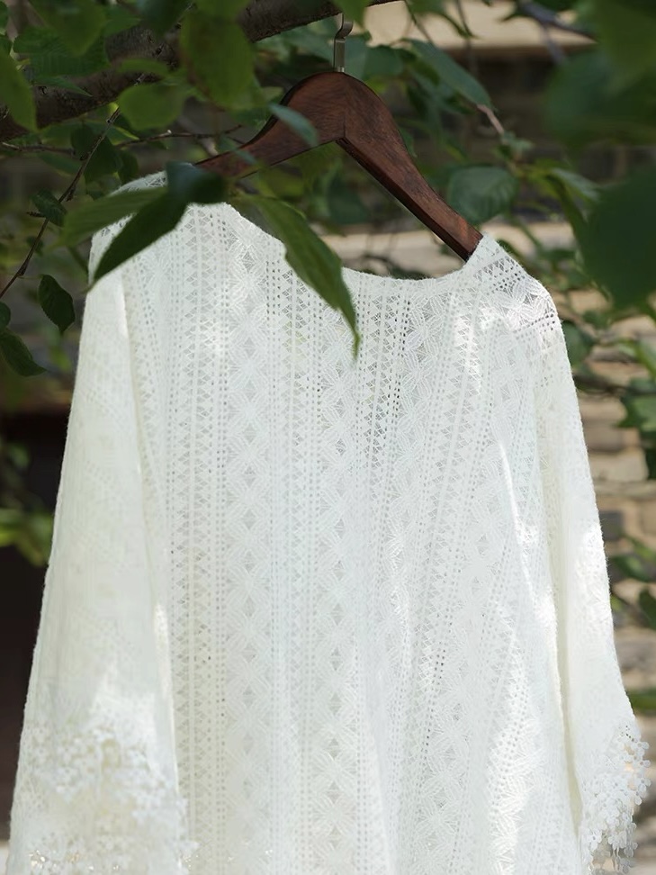 Ci Man Crochet Cardigan with Tassels