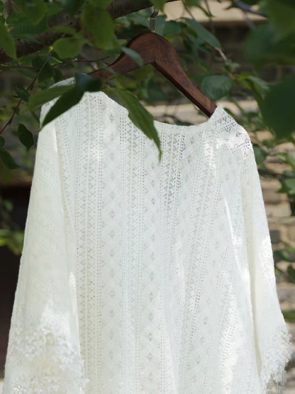 Ci Man Crochet Cardigan with Tassels