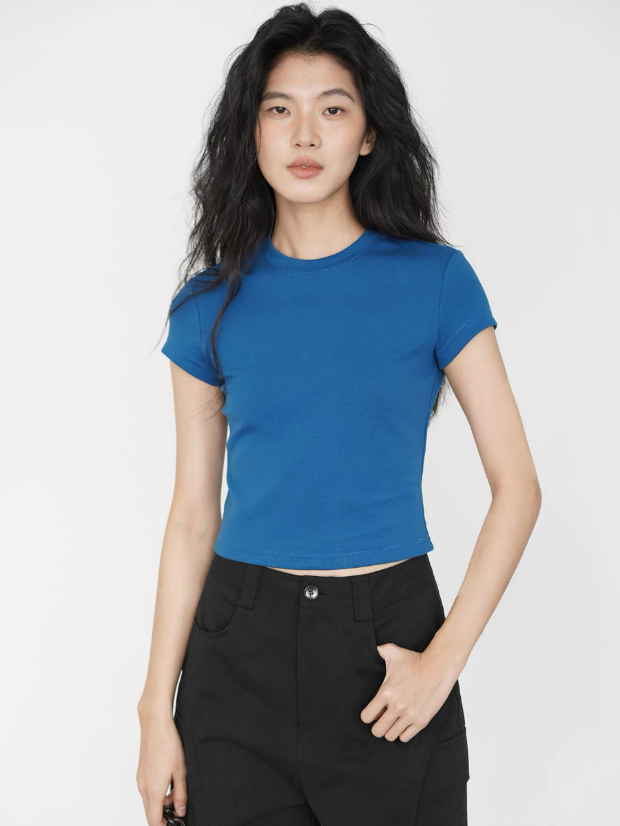 Kai Crew Neck Fitted Tee