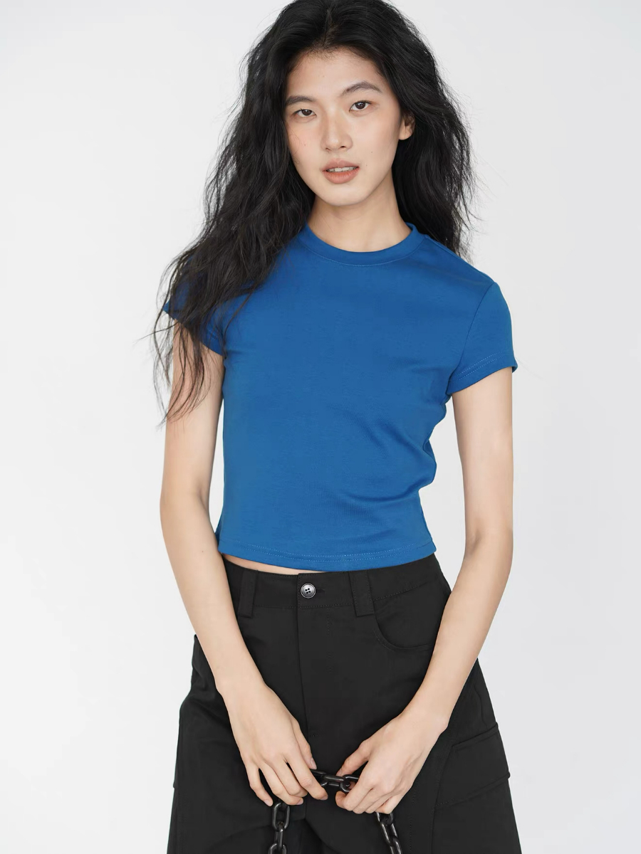 Kai Crew Neck Fitted Tee