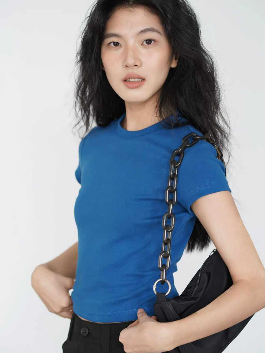 Kai Crew Neck Fitted Tee