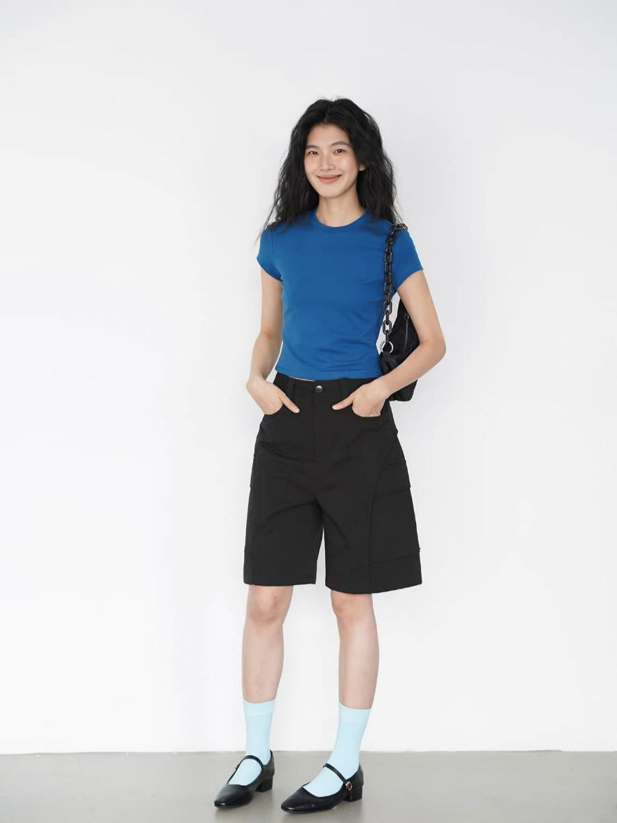 Kai Crew Neck Fitted Tee