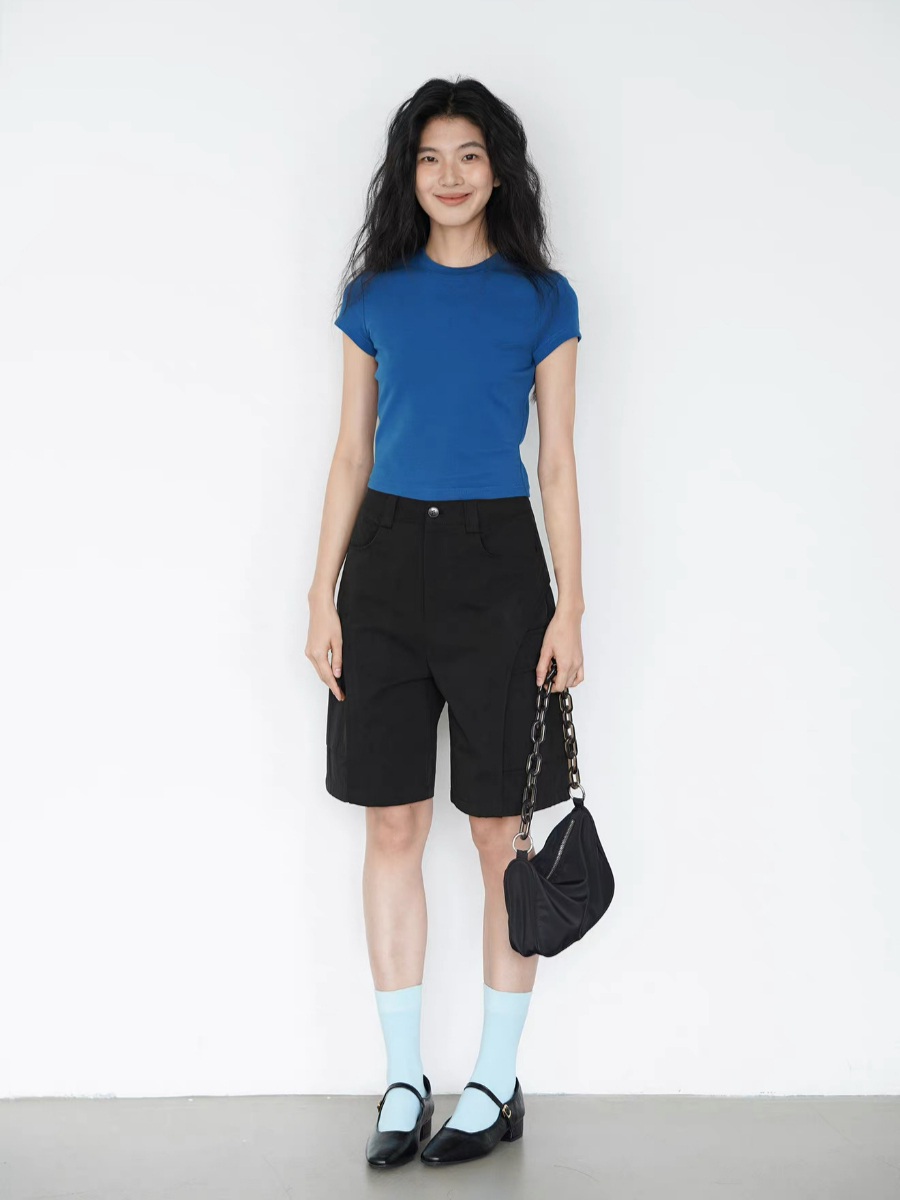 Kai Crew Neck Fitted Tee