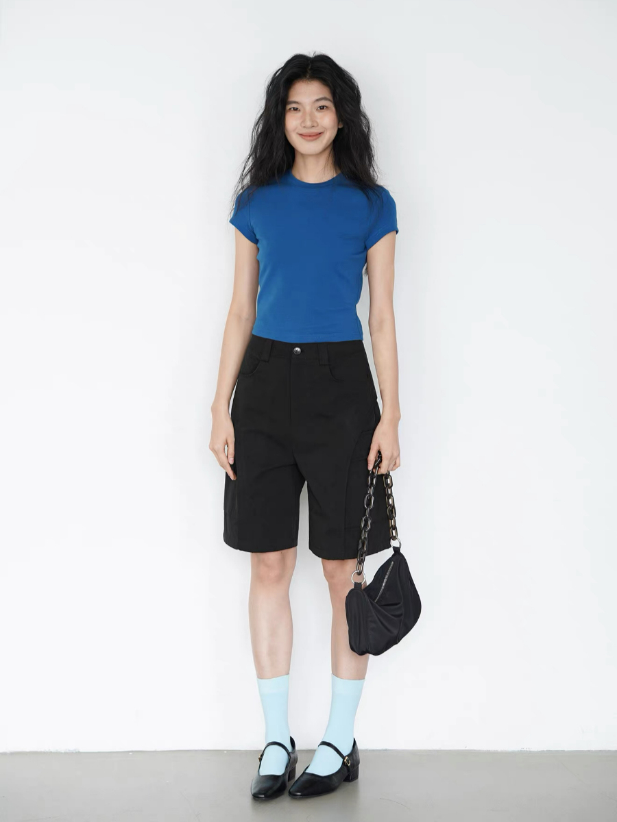 Kai Crew Neck Fitted Tee