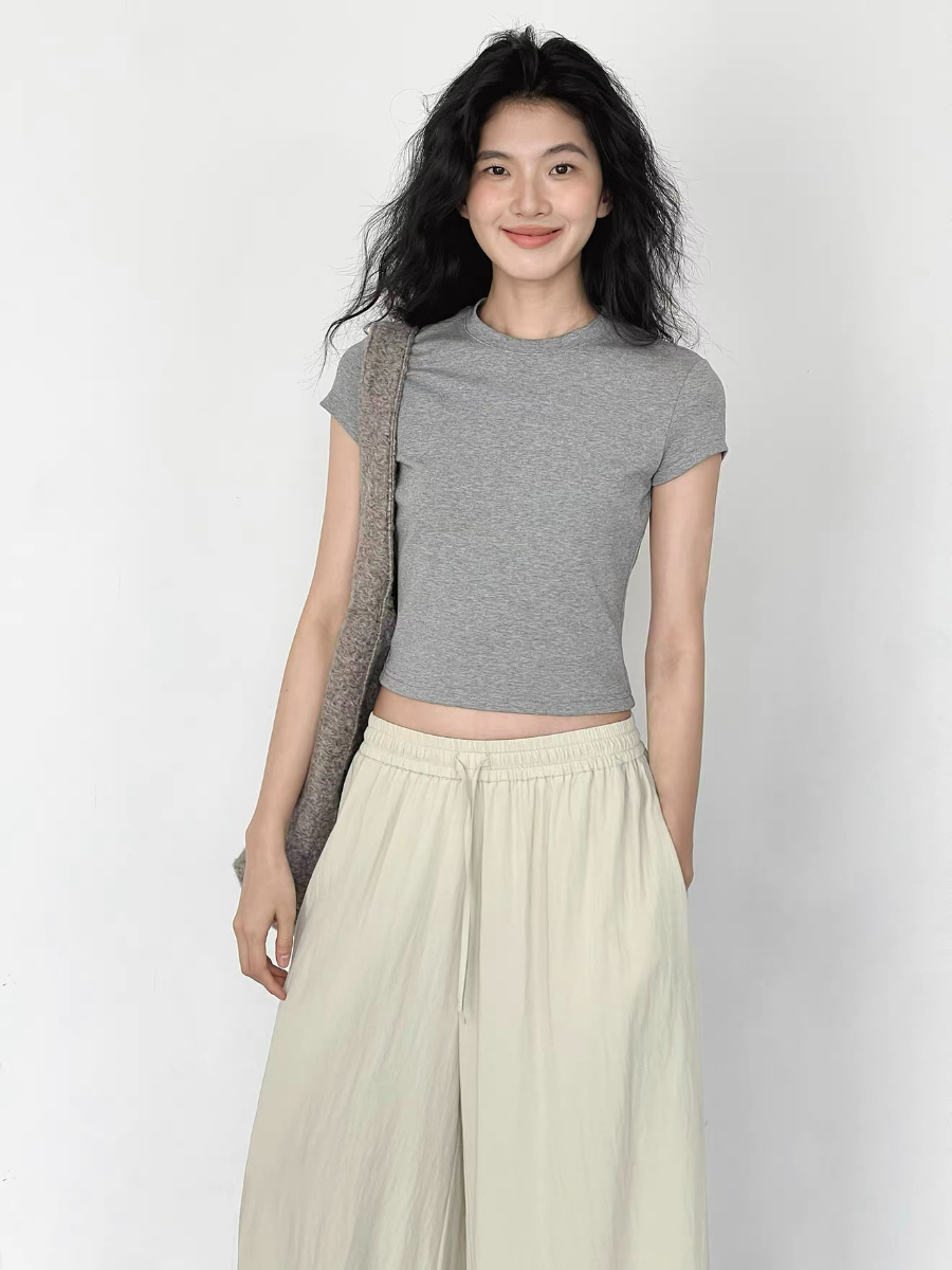 Kai Crew Neck Fitted Tee