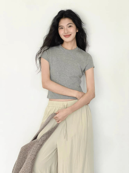 Kai Crew Neck Fitted Tee