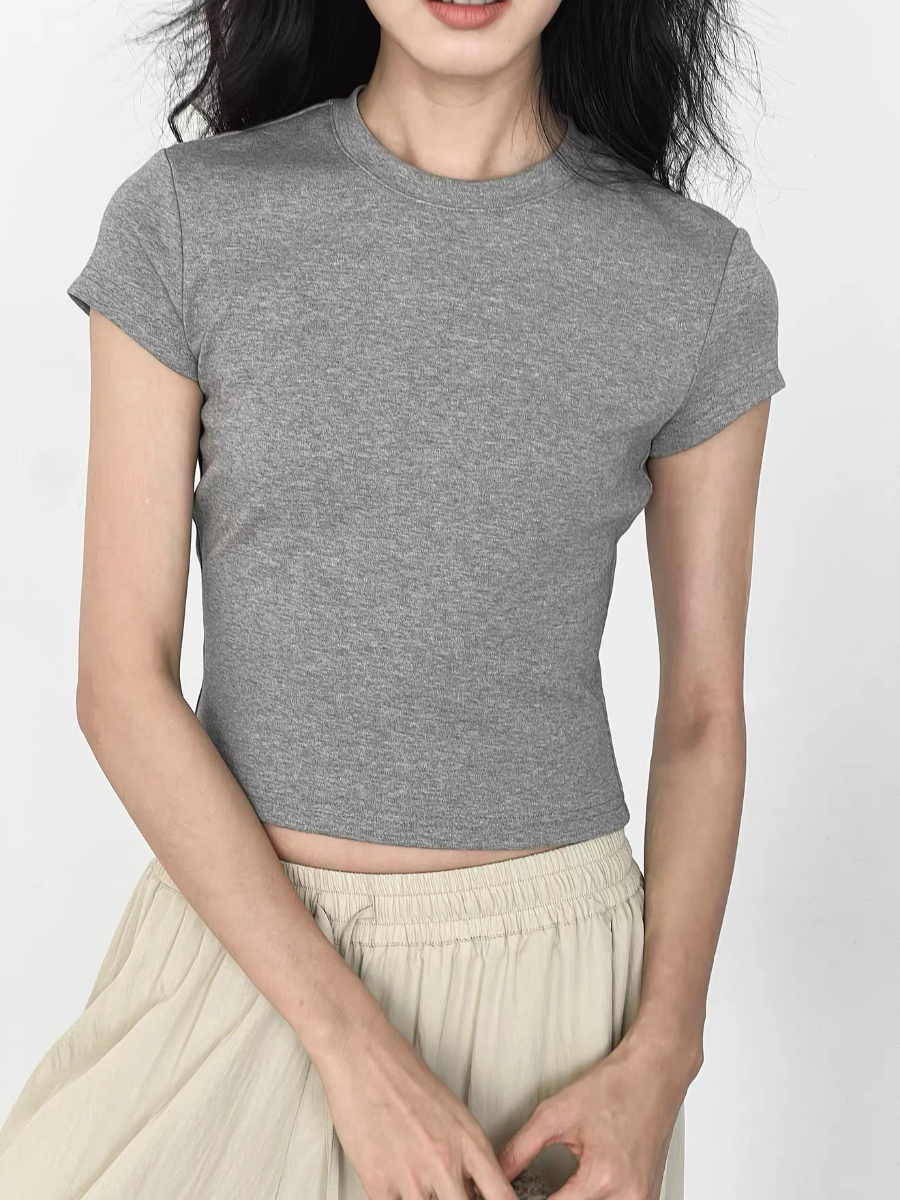 Kai Crew Neck Fitted Tee