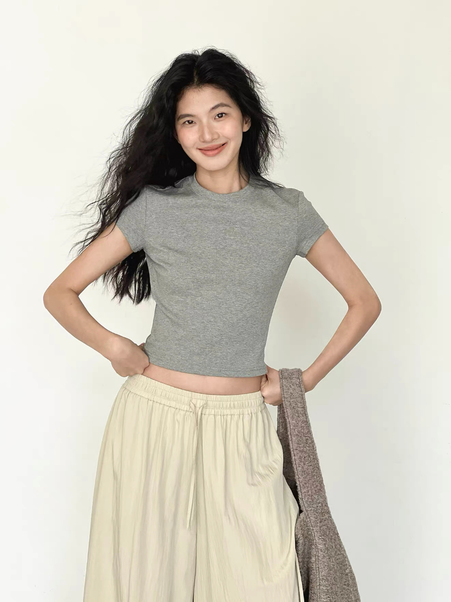 Kai Crew Neck Fitted Tee