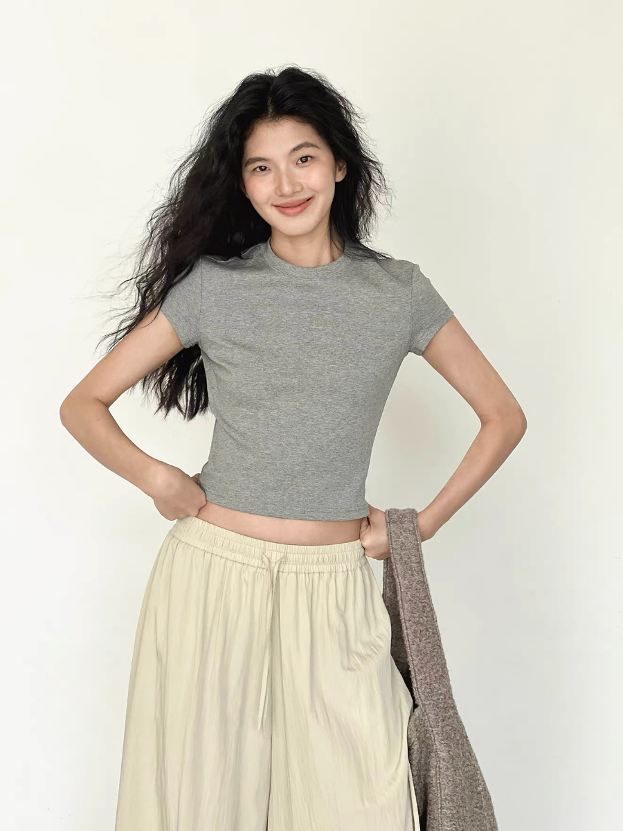 Kai Crew Neck Fitted Tee