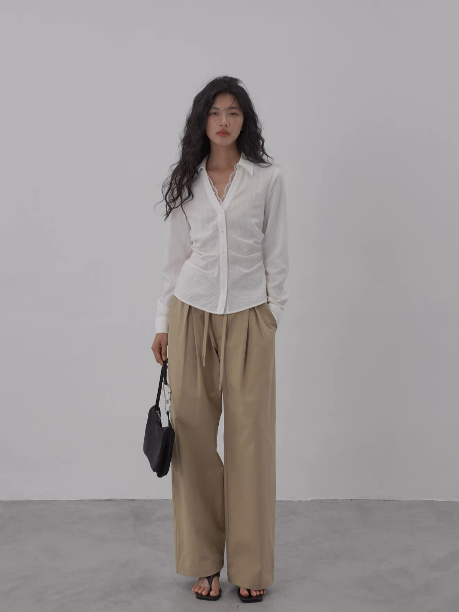 Kendy Lacey Trim Shirt