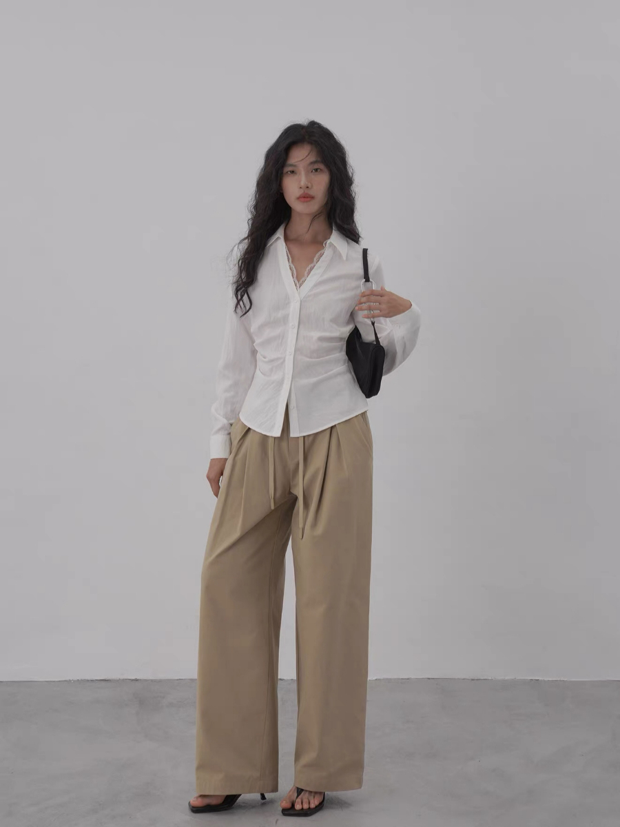 Kendy Lacey Trim Shirt