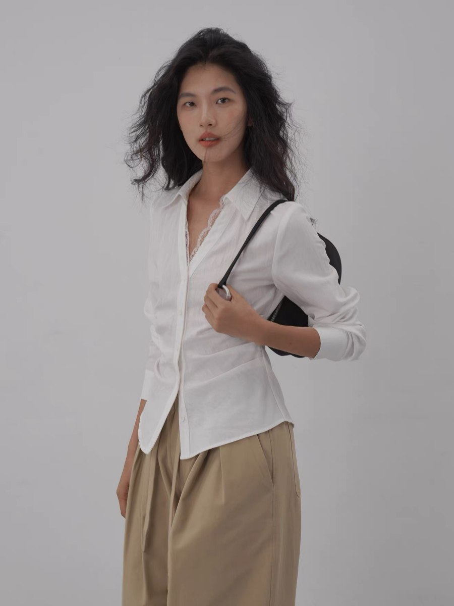 Kendy Lacey Trim Shirt