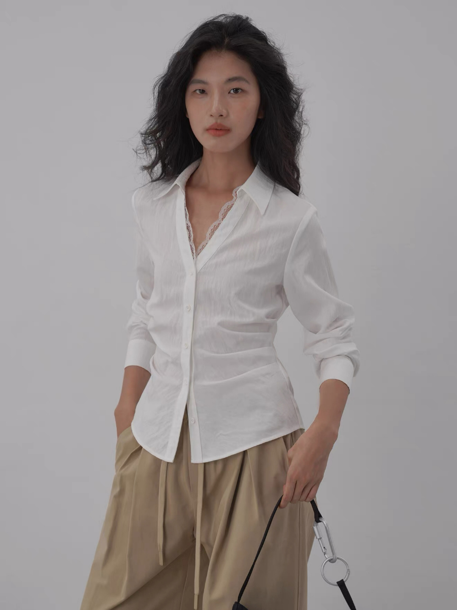 Kendy Lacey Trim Shirt