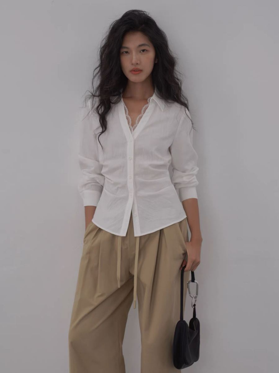 Kendy Lacey Trim Shirt