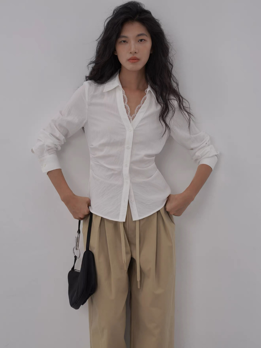 Kendy Lacey Trim Shirt