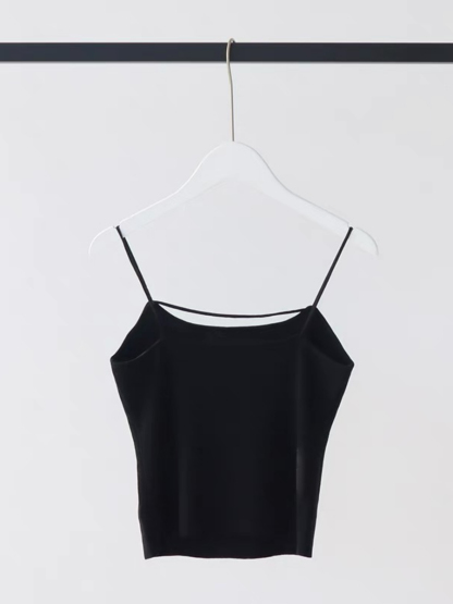 Elaine Knit Cami Top-The Black Bow-