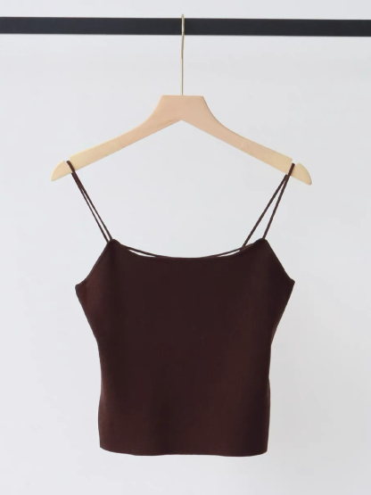 Elaine Knit Cami Top-The Black Bow-