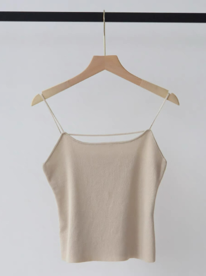 Elaine Knit Cami Top-The Black Bow-