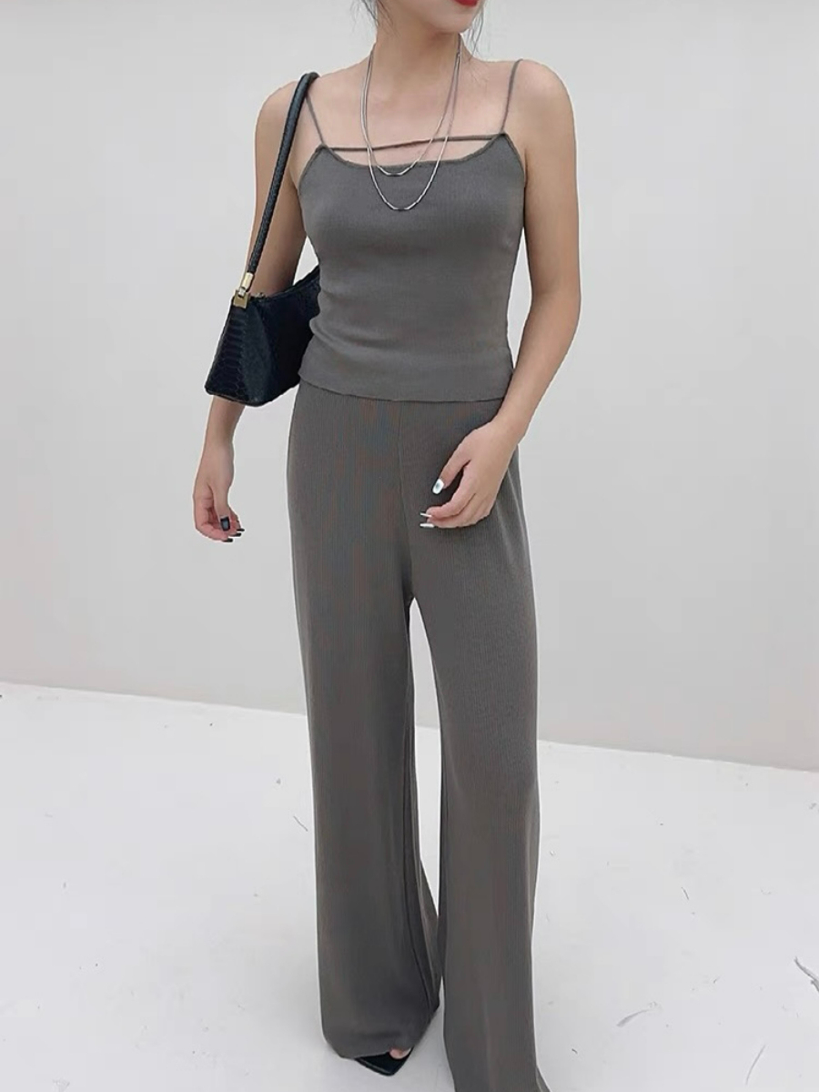 Elaine Knit Cami Top-The Black Bow-