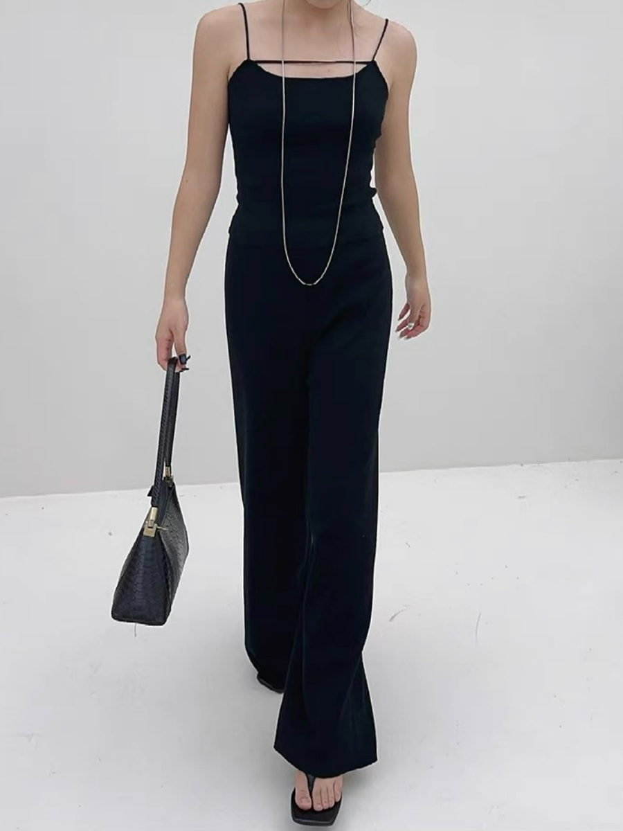 Elaine Knit Cami Top-The Black Bow-